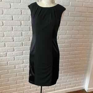 The Limited black sleeveless dress with satin design size 4